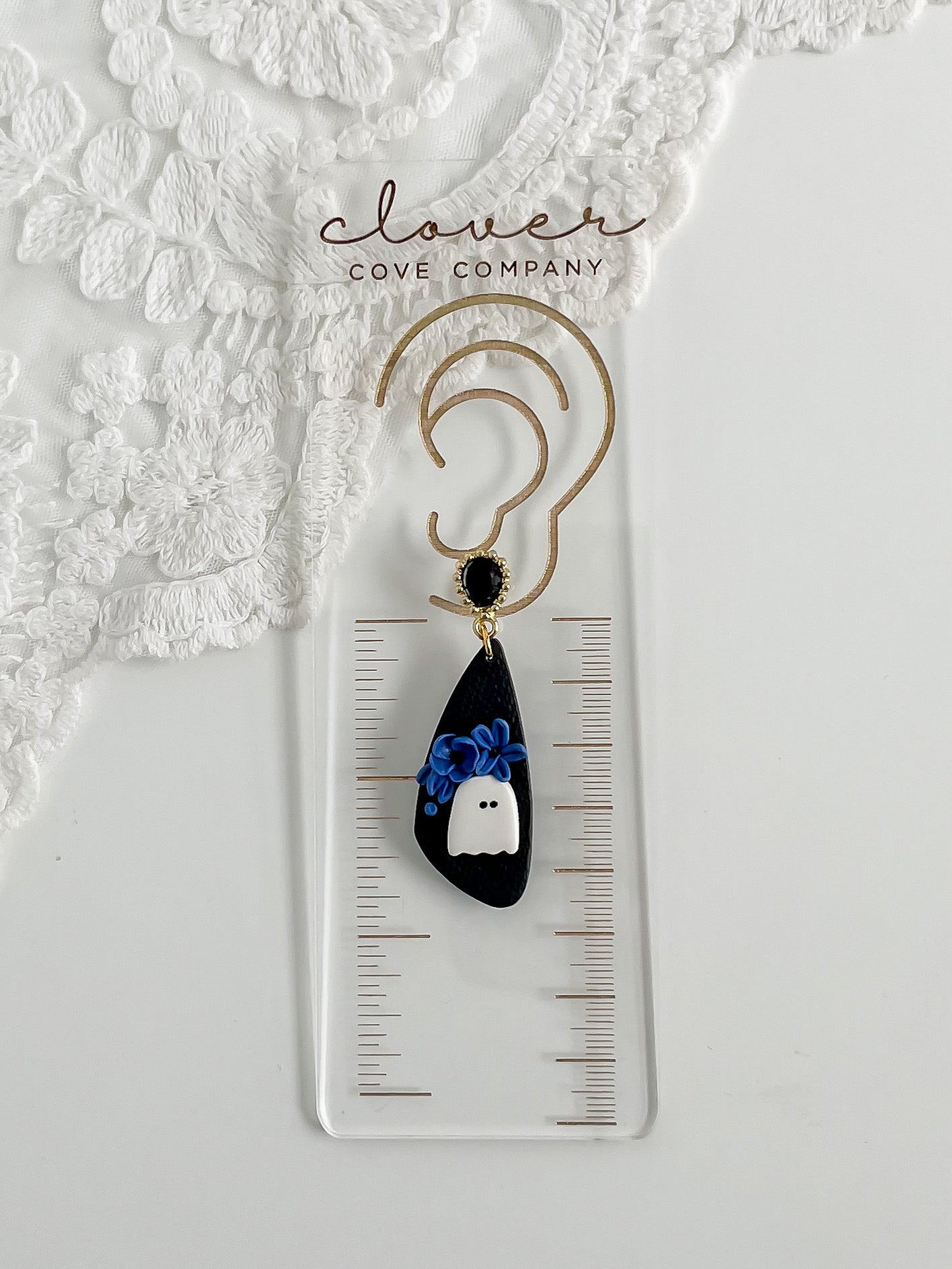 Ghost with Blue Flower